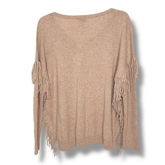 Talbots Pure Cashmere Donegal Fringed V-Neck Pullover Sweater Women’s Size S NWT - Picture 6 of 9
